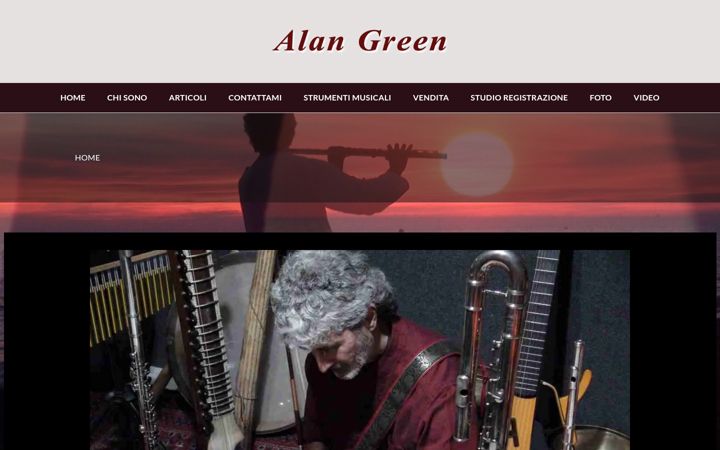 Screenshot of alangreensound.it