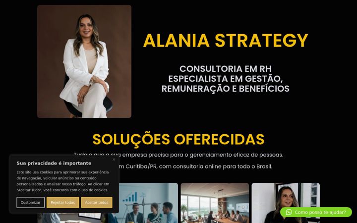 Screenshot of alaniastrategy.com