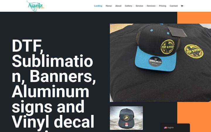 Screenshot of alanizcustomcreationsllc.com