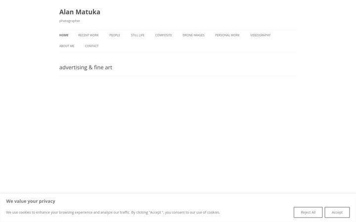 Screenshot of alanmatuka.com