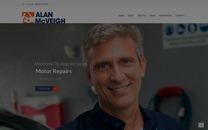 Screenshot of alanmcveigh.com