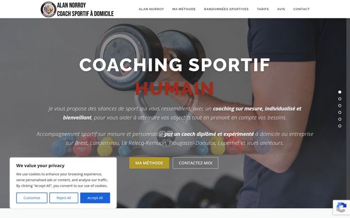 Screenshot of alannorroy-coachsportif.com
