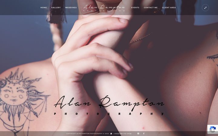 Screenshot of alanramptonphotography.co.uk