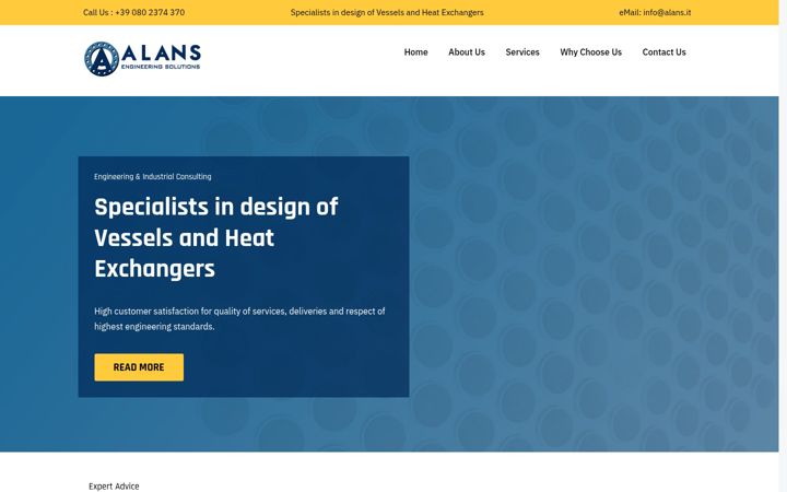 Screenshot of alans.it