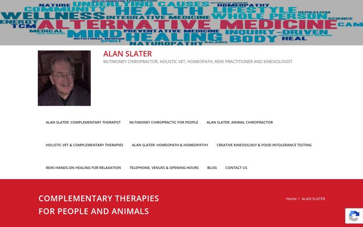 Screenshot of alanslaterchiropractor.com