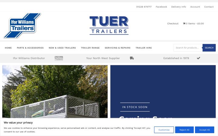 Screenshot of alantuertrailers.co.uk