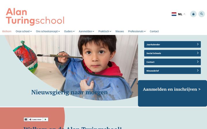 Ekrano kopija alanturingschool.nl