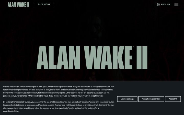 Screenshot of alanwake.com