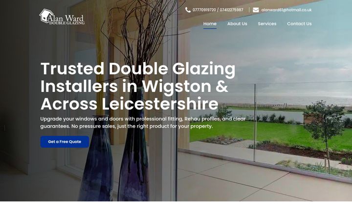 Screenshot of alanwardsecurebydesign.co.uk