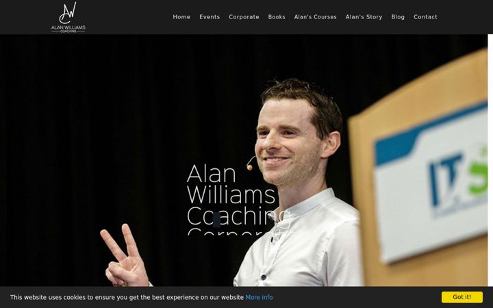 Screenshot of alanwilliamscoaching.com