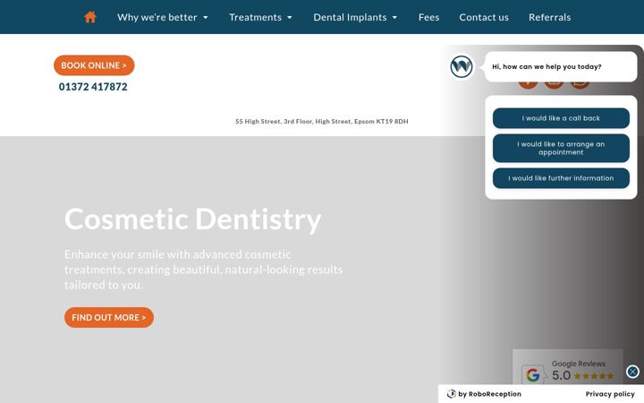 Screenshot of alanwilsondentistry.co.uk