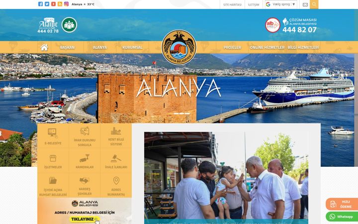 Screenshot of alanya.bel.tr