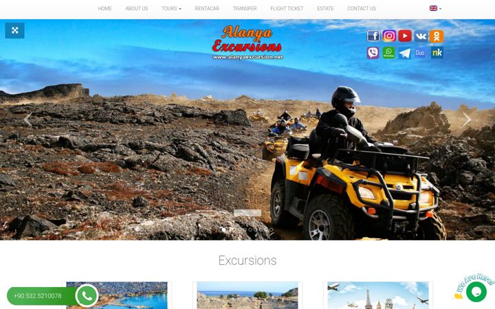 Screenshot of alanyaexcursion.net