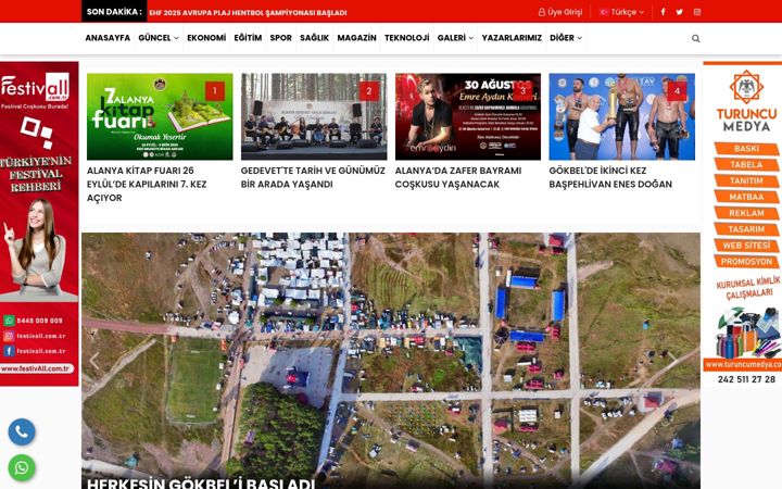 Skærmbillede af alanyalife.com