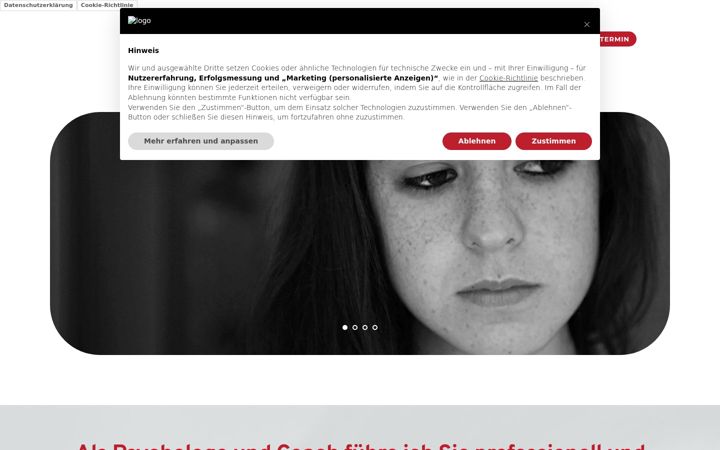 Екранна снимка на alanzarone.ch