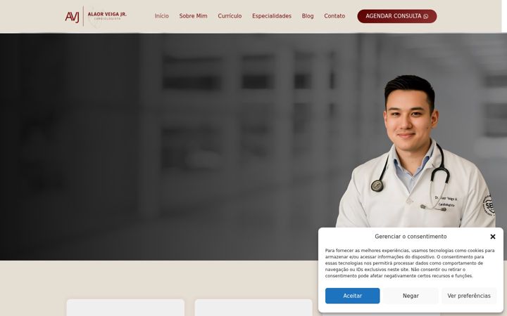 Screenshot of alaorveigacardio.com.br