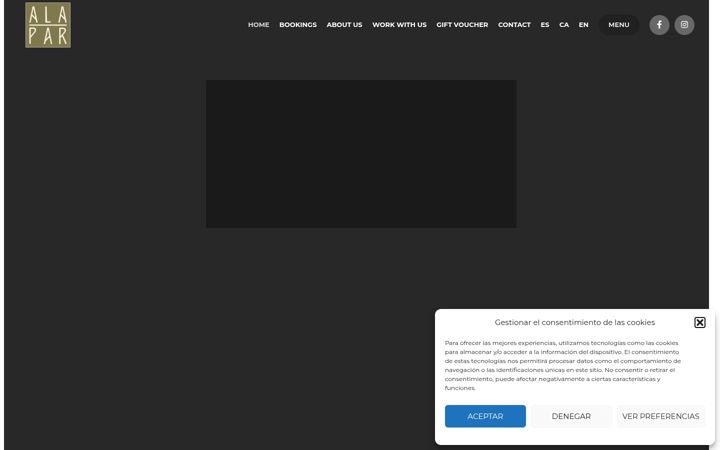 Skærmbillede af alaparbcn.com