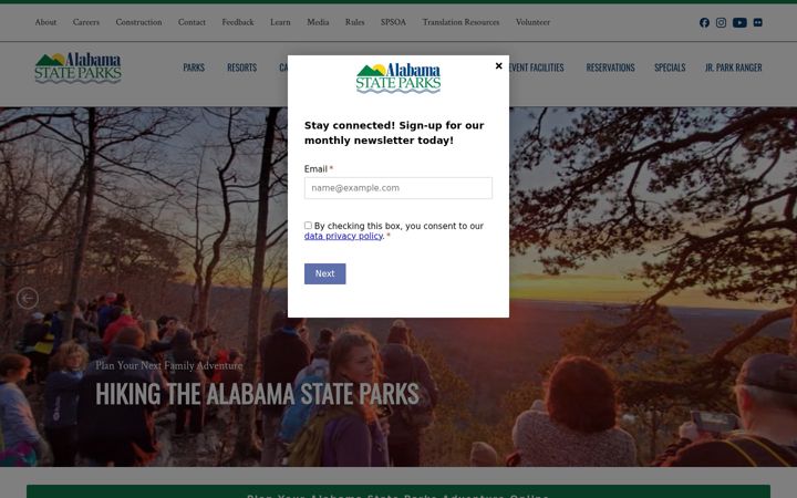 Screenshot of alapark.com