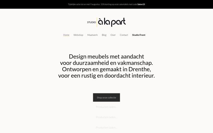 Screenshot of alapart.nl