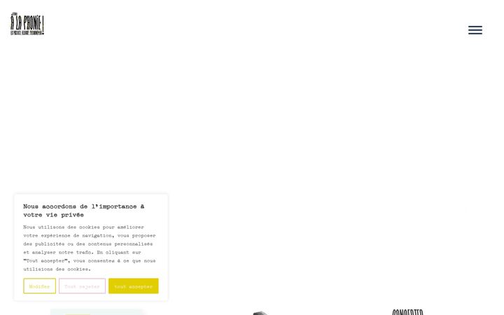 Screenshot of alaphonie.fr