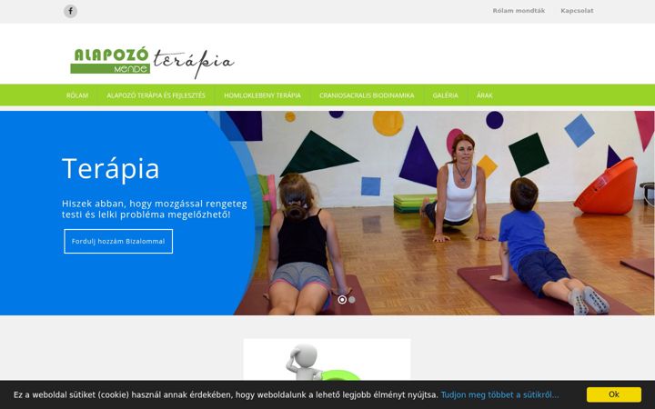 Screenshot of alapozoterapia-mende.hu