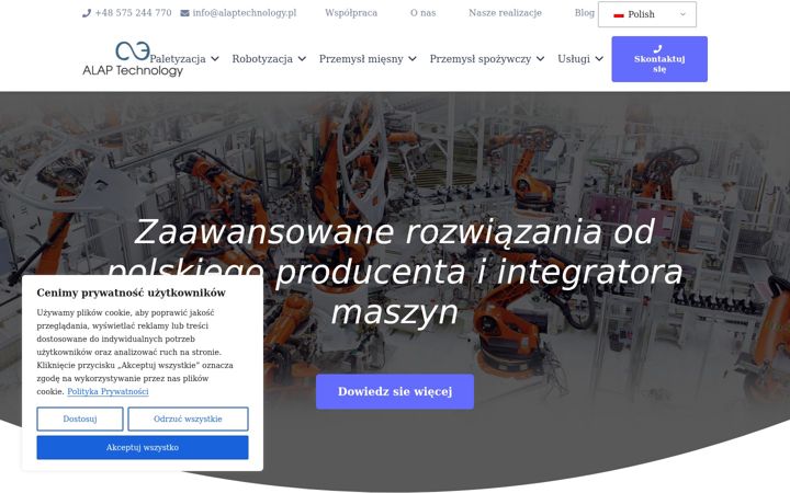 Snímek obrazovky alaptechnology.pl