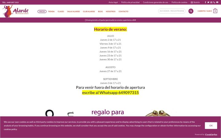 Screenshot of alarde.com