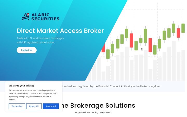 Screenshot of alaricsecurities.co.uk