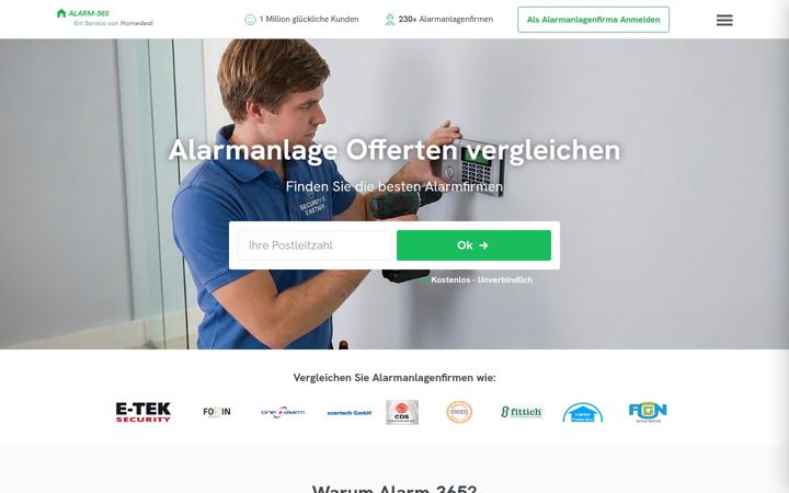 Screenshot of alarm-365.ch