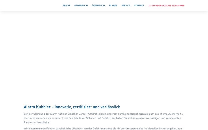 Captura de ecrã de alarm-kuhbier.de
