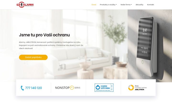 Captura de ecrã de alarm-louny.cz
