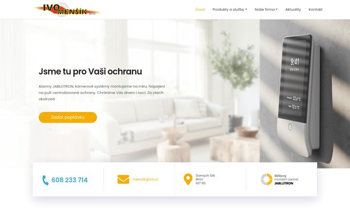 Screenshot ta' alarm-mensik.cz