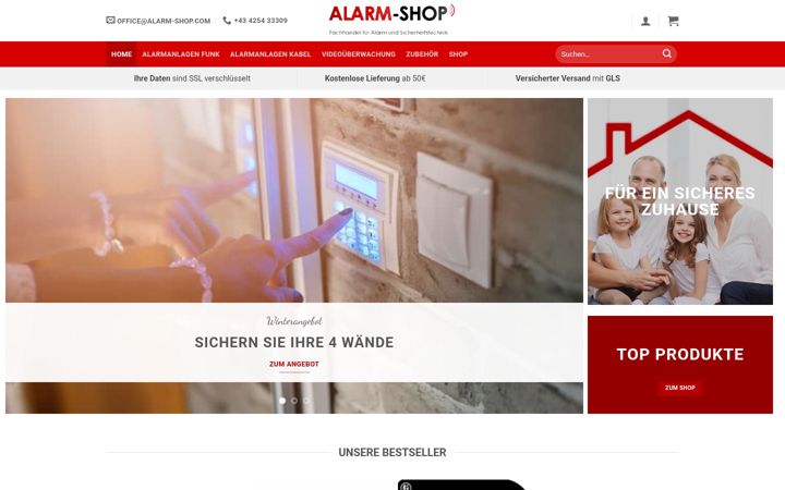 Ekrano kopija alarm-shop.com