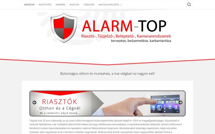 Screenshot of alarm-top.hu