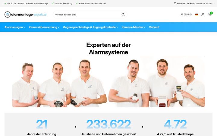 Screenshot of alarmanlage-experte.at