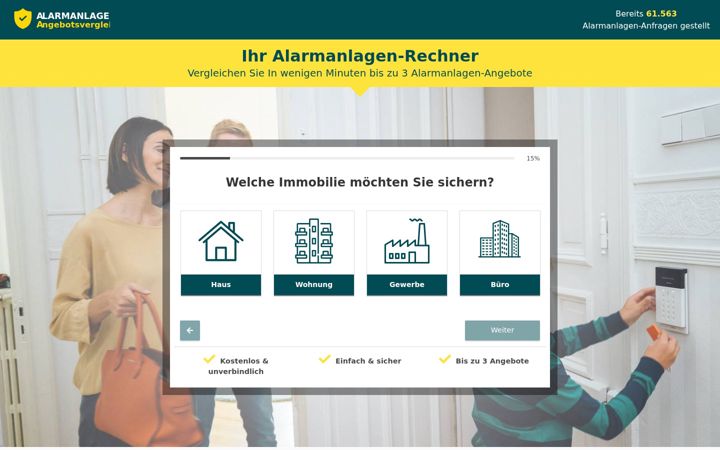 Screenshot of alarmanlagen-angebotsvergleich.de