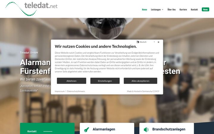 Screenshot of alarmanlagen-ffb.de