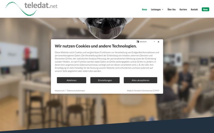 Screenshot of alarmanlagen-starnberg.com
