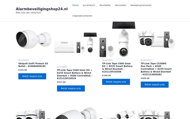Screenshot του alarmbeveiligingshop24.nl