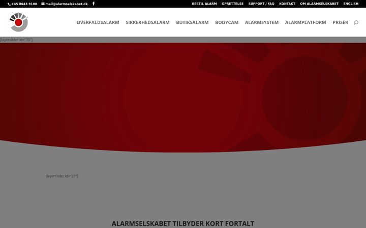 Screenshot of alarmcompany.io