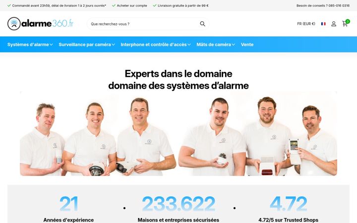 Screenshot of alarme360.fr