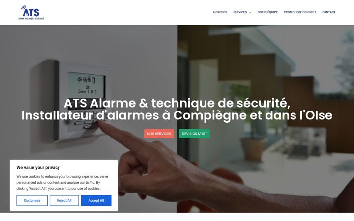 Screenshot of alarmecompiegne-oise.fr