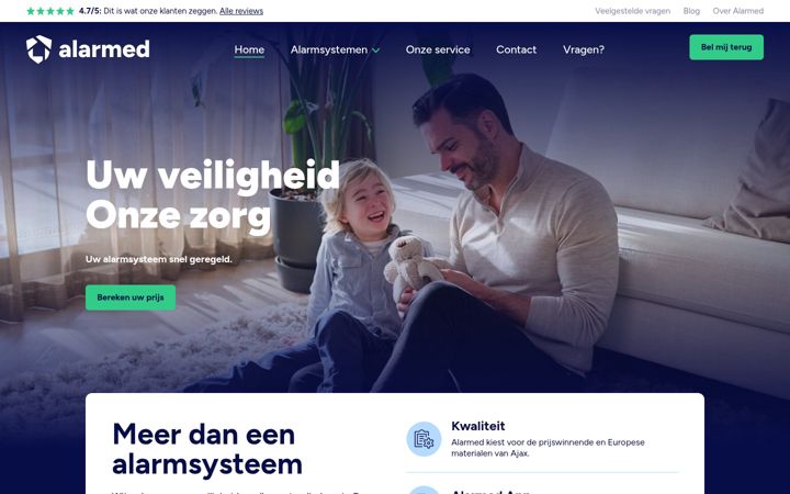 Screenshot of alarmed.nl
