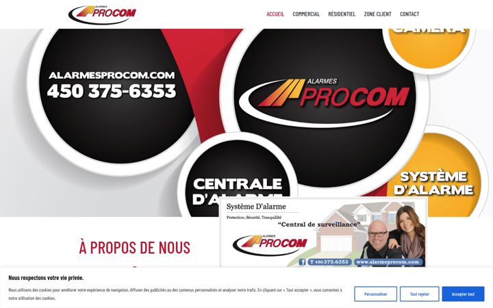 Snímek obrazovky alarmesprocom.com