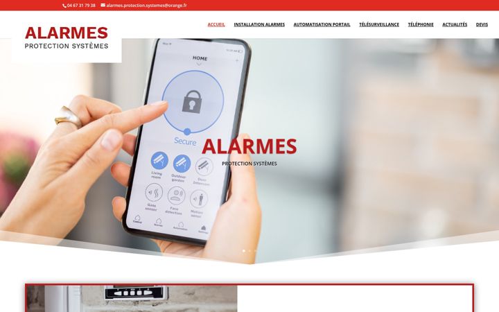 Screenshot of alarmesprotectionsystemes.com