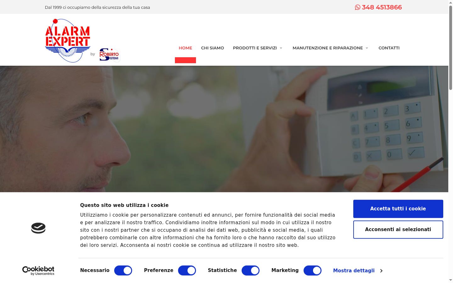Screenshot tal-banner tal-kunsens muri qabel kwalunkwe interazzjoni