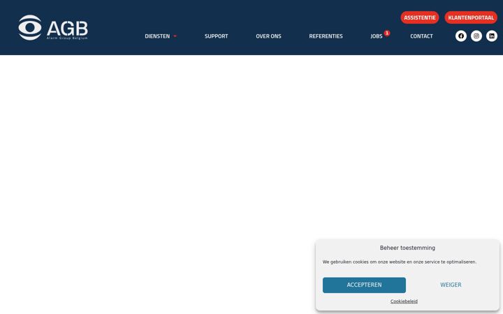 Screenshot of alarmgroupbelgium.be