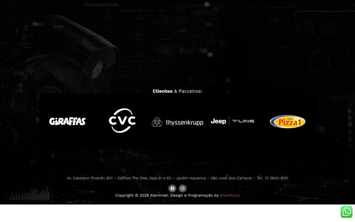 Screenshot of alarmnet.com.br