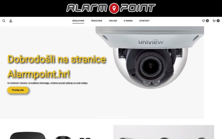 Screenshot of alarmpoint.hr