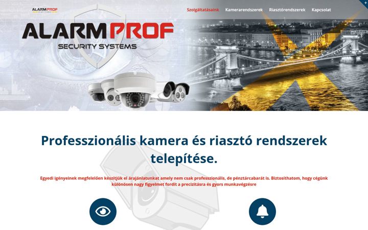 Ekrano kopija alarmprof.hu